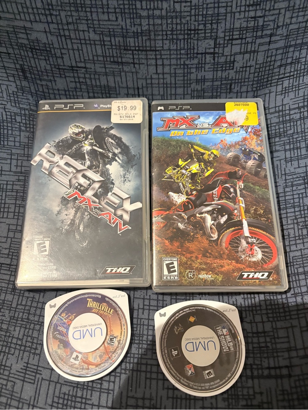HQ PSP MX vs ATV Game Set - Black, Red, Yellow Accents